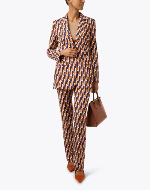 Multi Geometric Print Blazer