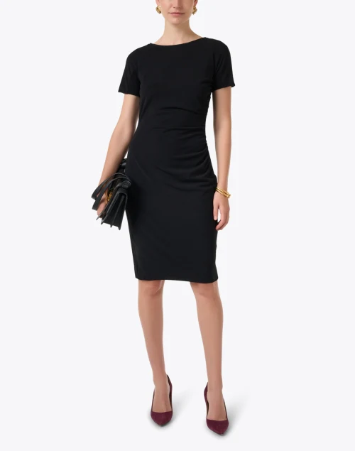 Black Ruched Dress