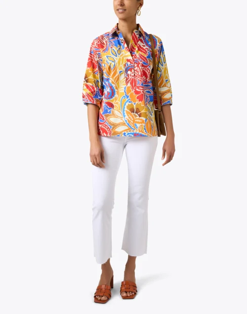 Aileen Multi Paisley Cotton Top