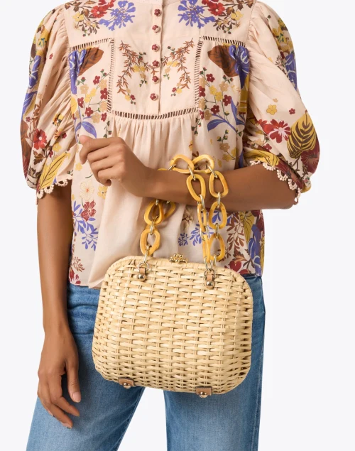 Hen Natural Wicker Bag