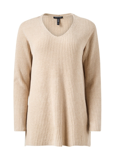 Beige Cotton Sweater