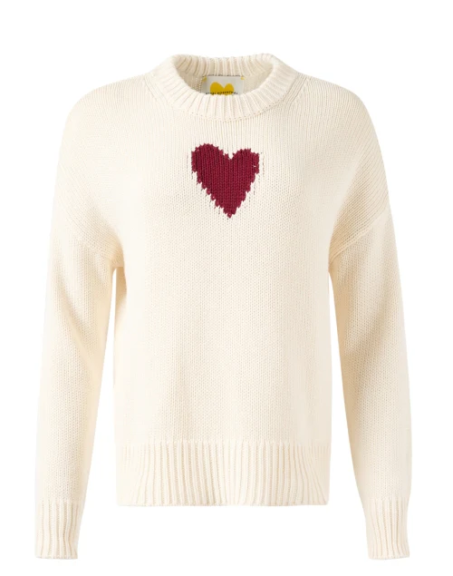 Lovey Ivory Cotton Sweater