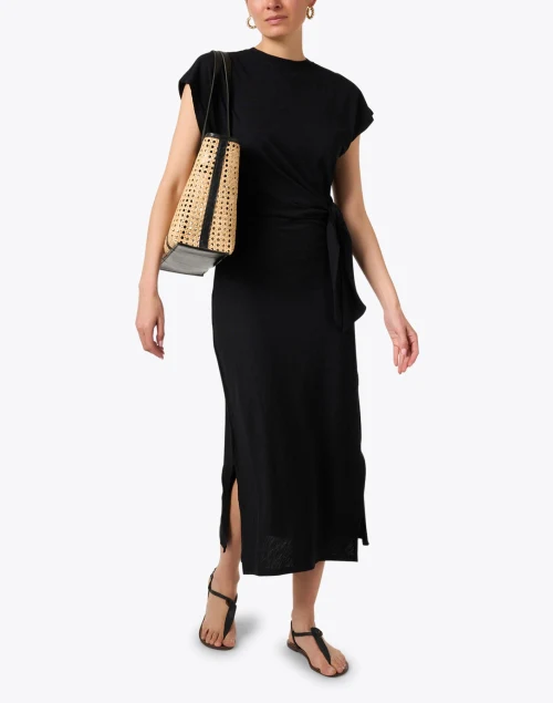 Vanina Black Cotton Dress