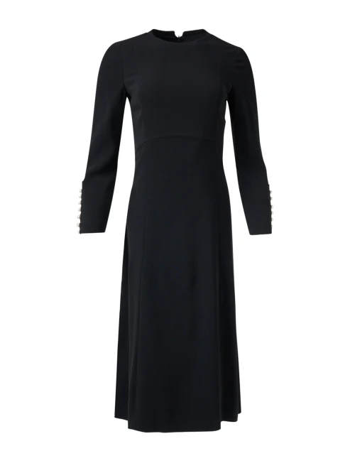 Vanessa Black Stretch Crepe Dress