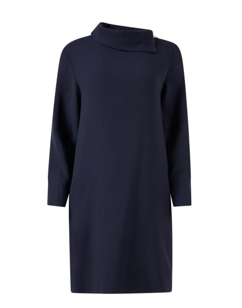 Malawi Navy Wool Dress