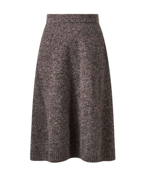 Piega Brown Wool Skirt