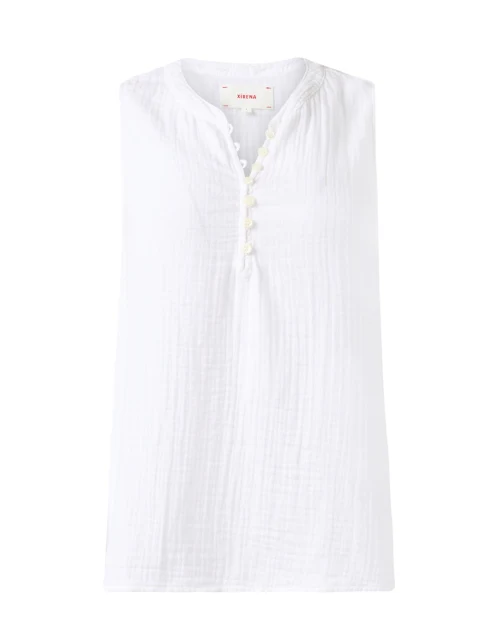 Tish White Cotton Top
