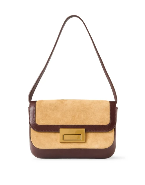 Stefania Hazel Suede Baguette Bag