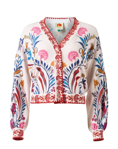 Cream Multi Floral Cardigan
