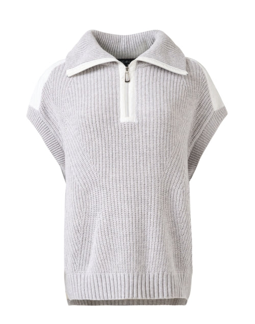 Grey Quarter Zip Sweater