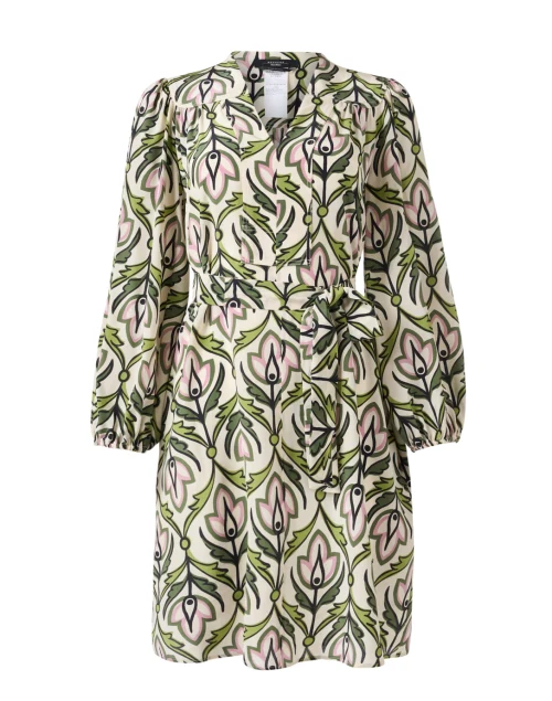 Baden Green Print Silk Dress