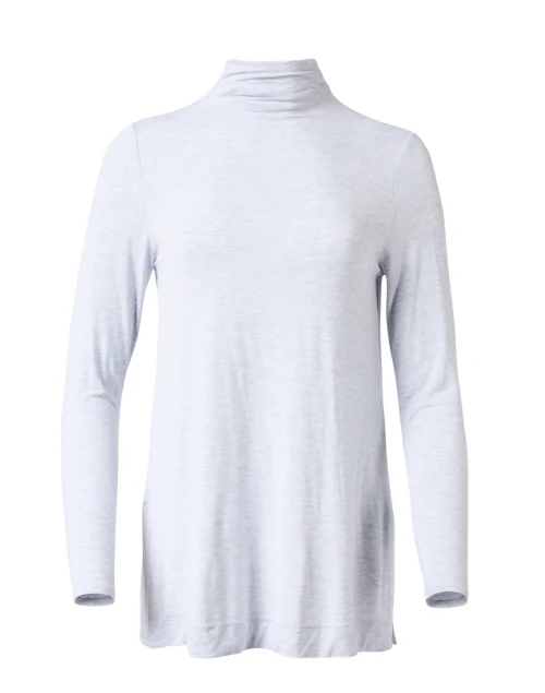 Grey Scrunch Neck Top