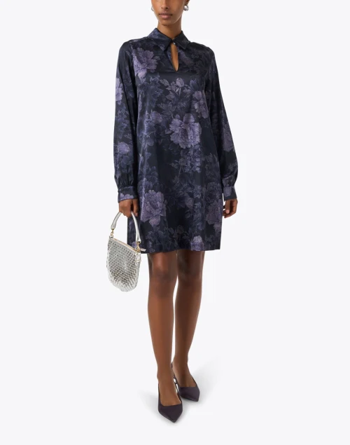 Myagi Indigo Blue Floral Dress