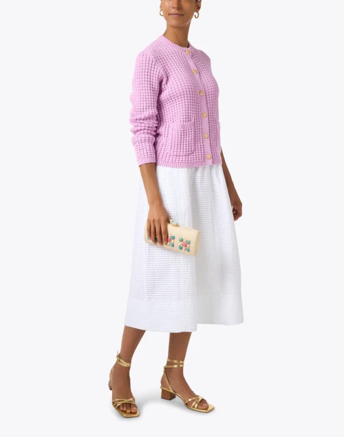 Freesia Pink Cotton Cardigan