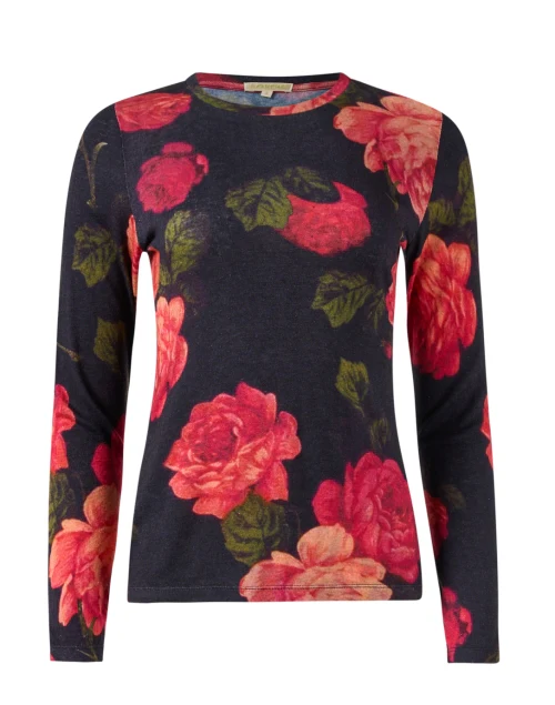 Rose Print Sweater
