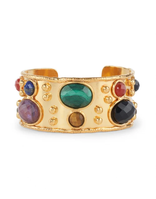 Faceted Byzance Multi Stoned Cuff Bracelet