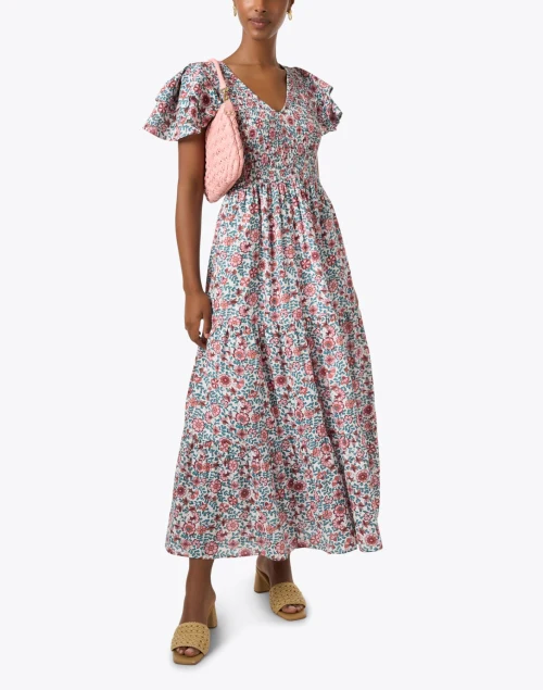 Ira Multi Floral Cotton Dress