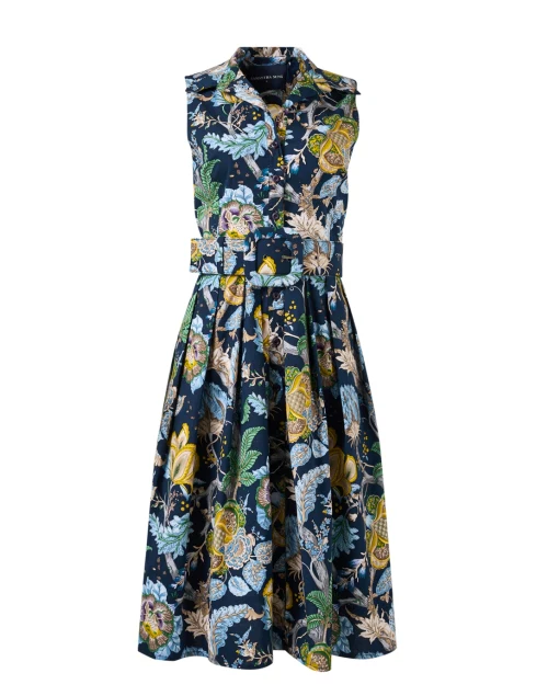 Audrey Indigo Multi Print Dress