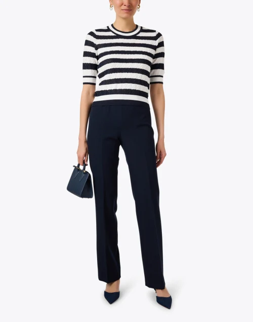 Navy Straight Leg Pant