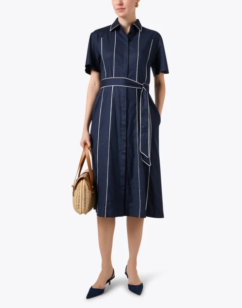 Joanna Navy Twill Dress