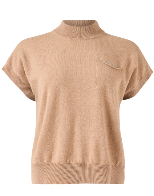 Brown Wool Silk Cashmere Sweater