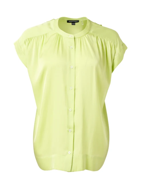 Soda Green Silk Blouse