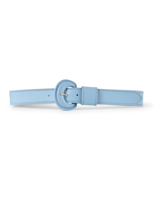 Lucille Artic Blue Leather Belt