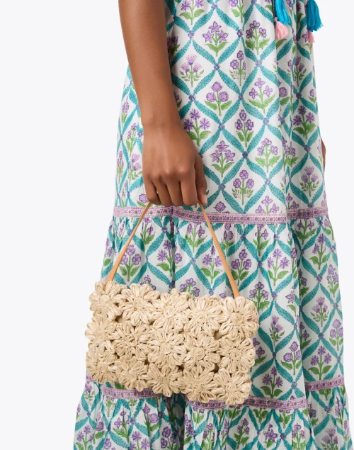 Ravello Natural Floral Bag