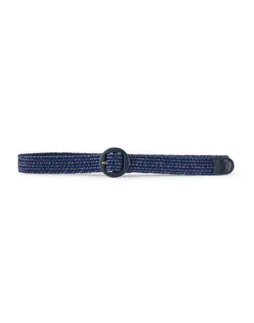 Cristina Navy Woven Leather Belt