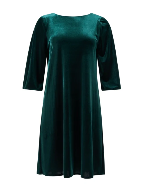 Forest Green Velvet Dress