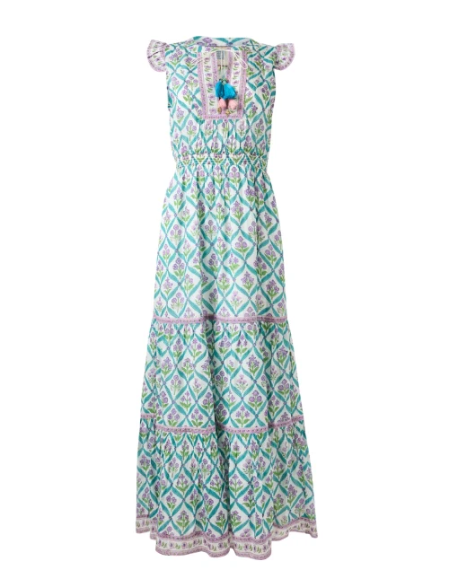 Lola Multi Diamond Print Cotton Silk Dress