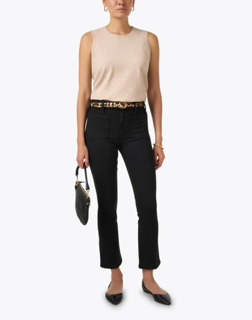 Beige Sleeveless Top