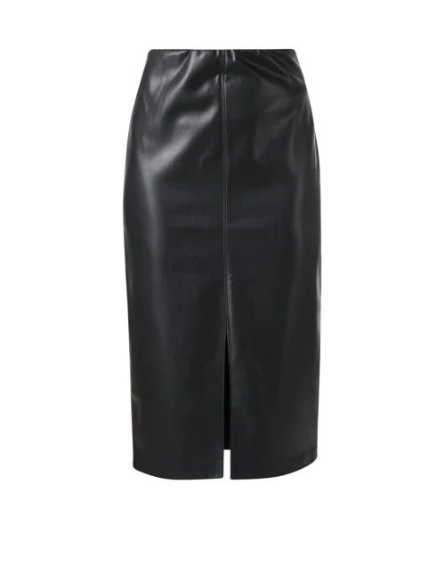 Esme Black Faux Leather Skirt