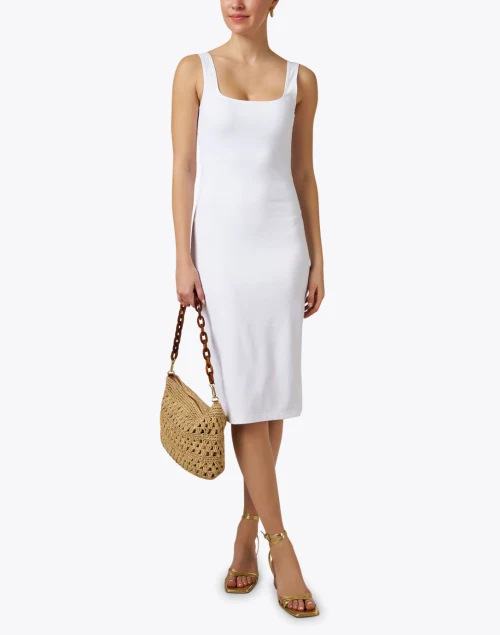 Caterina White Stretch Dress