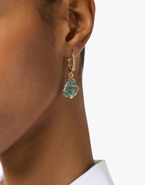 Tao Amazonite Stone Drop Earrings