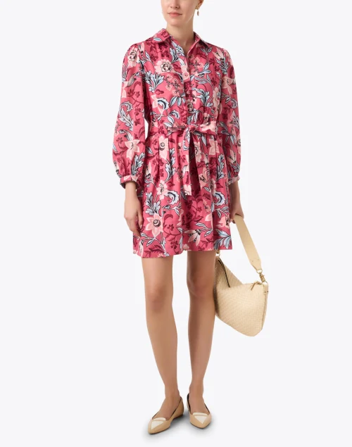 Barbara Pink Floral Print Dress