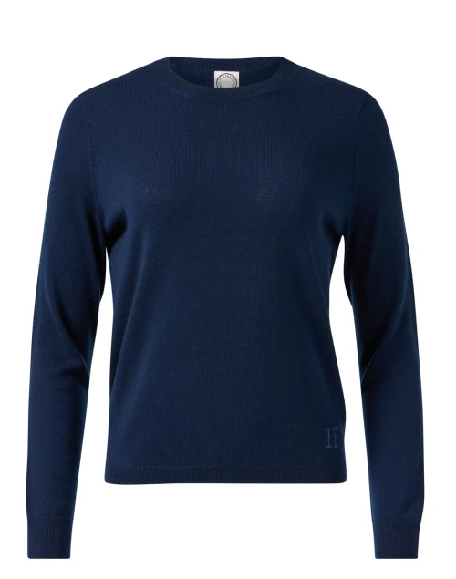 Angela Navy Merino Wool Sweater
