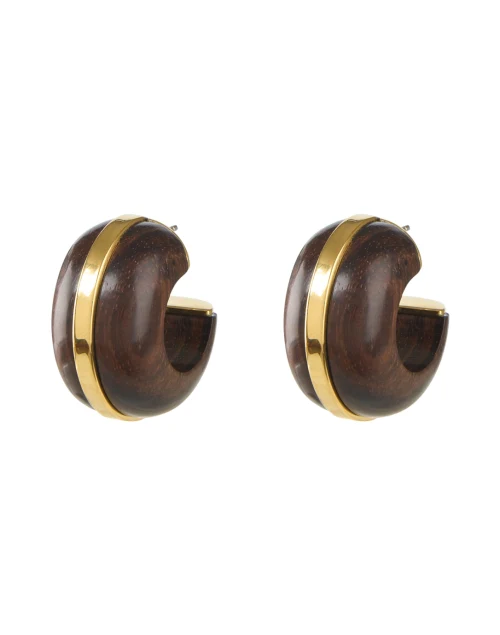 Acacia Wood Hoop Earrings