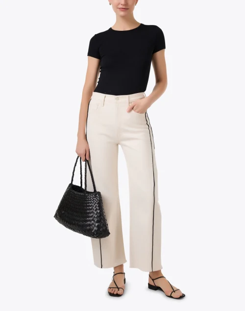 The Half Piped Ivory Ankle Jean