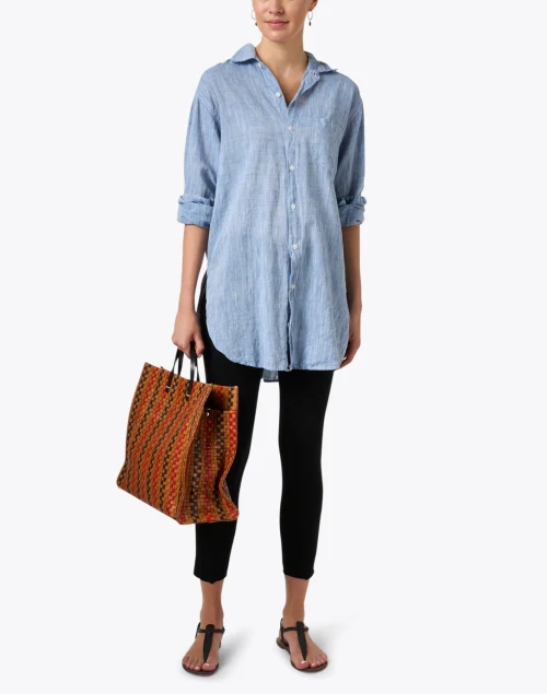 Marella Light Wash Longline Cotton Shirt