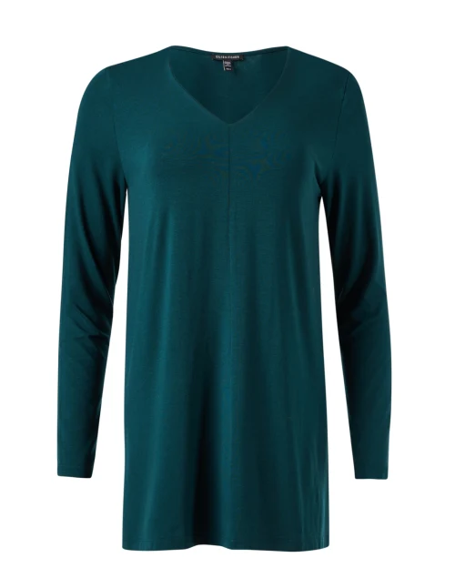 Green Jersey Tunic Top
