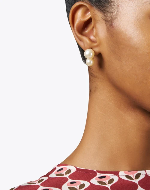 Gretel Double Pearl Earrings