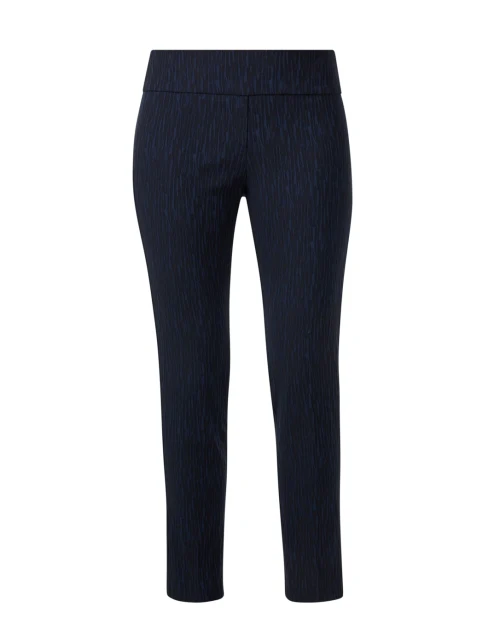 Navy and Black Pull On Ankle Pant