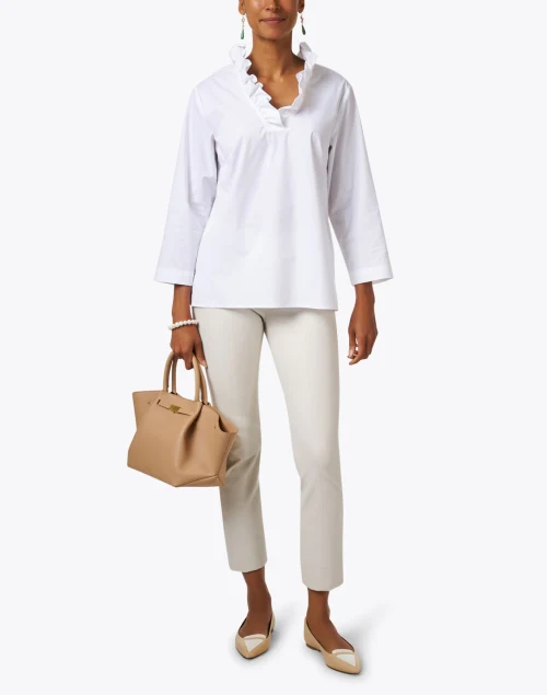 Helena White Stretch Top