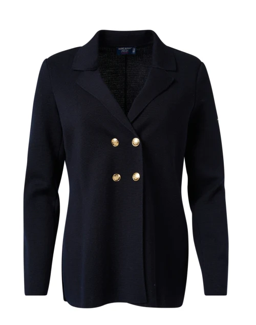 Charente Navy Wool Blazer