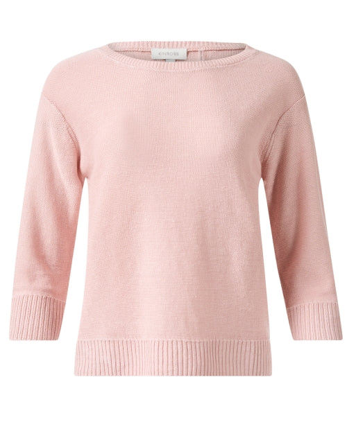 Pink Linen Sweater