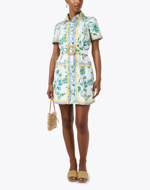 Ella Floral Print Shirt Dress