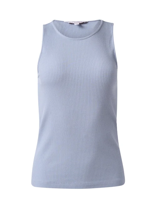 Brusson Blue Ribbed Tank