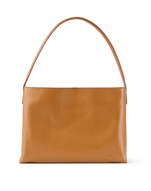 Leonore Tan Leather Shoulder Bag