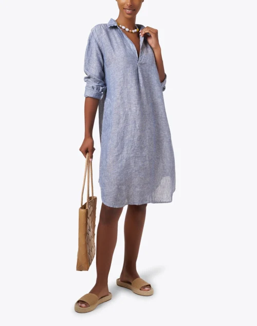 Lara Blue Chambray Dress
